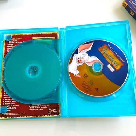 "Anastasia" Family Fun Edition DVD Movie 2 disc set with original cover - Picture 6 of 6